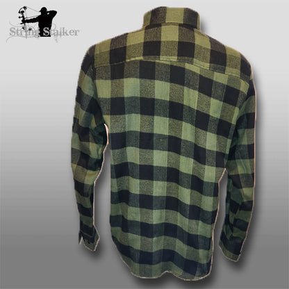 String Stalker Hunter Flannel (FACTORY SECOND) Woodland Green/Black